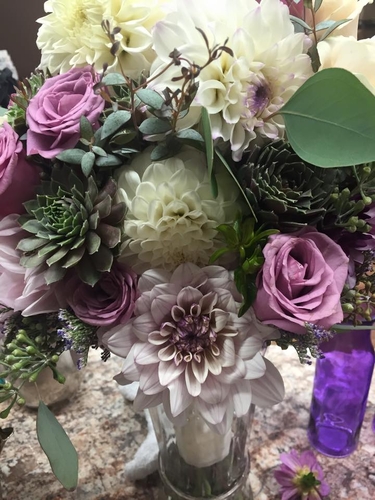 Emily Bride Bouquet 2015 | Dahlia Wedding Bride Bouquets