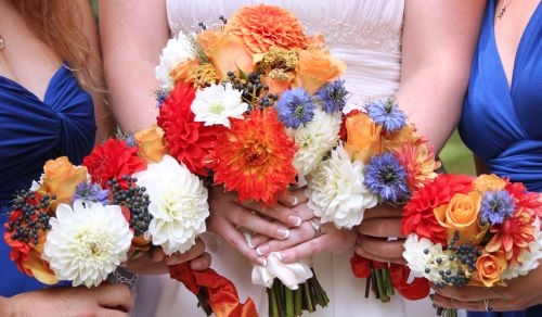 Ashley Attendants Bride 2013 | Dahlia Wedding Bride Bouquets