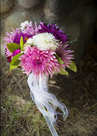 Erin Bride Bouquet 2013 | Dahlia Wedding Bride Bouquets